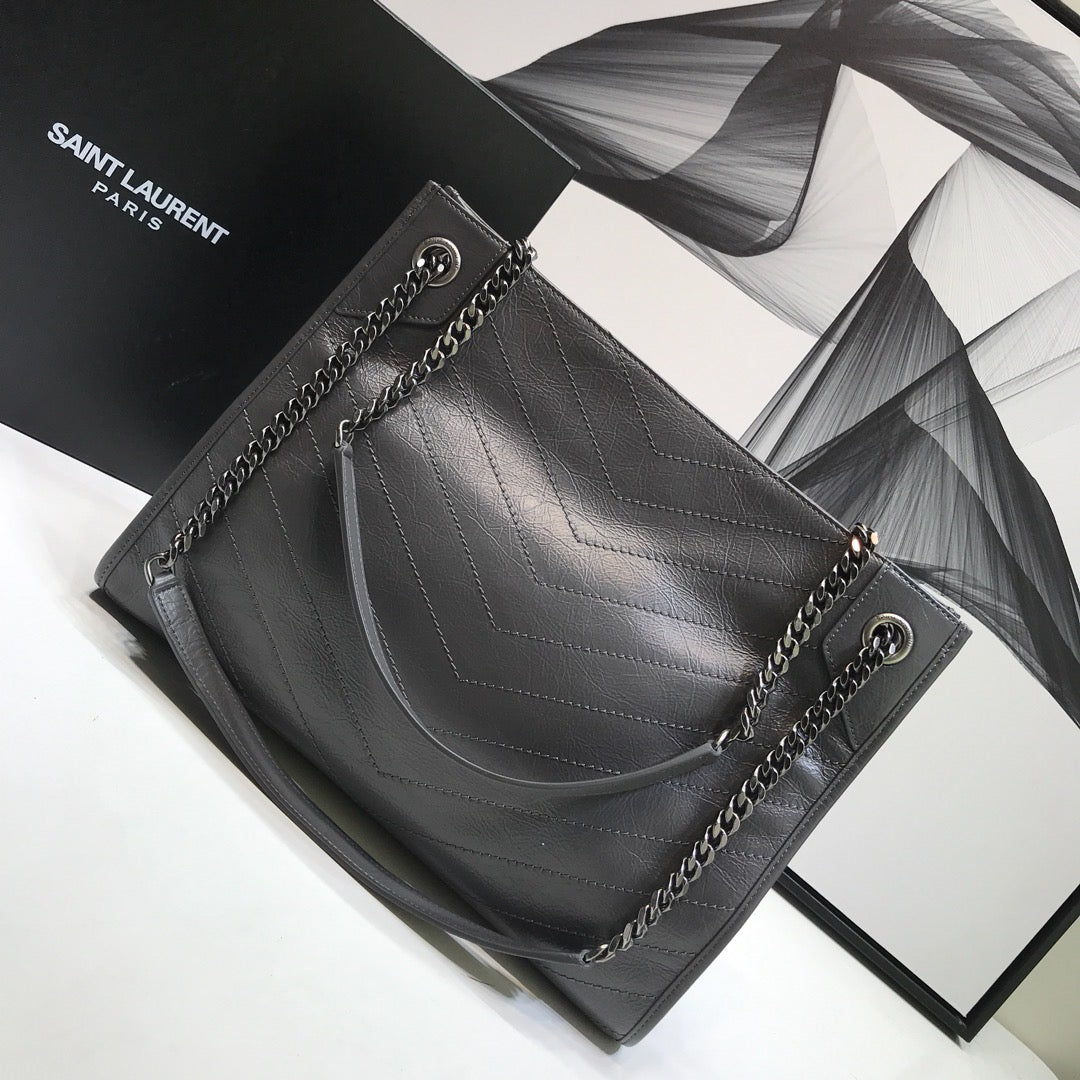 GLAMI Niki MeGLAMIum Shopping Bag Gray For Women 12.6in/32cm YSL 577999