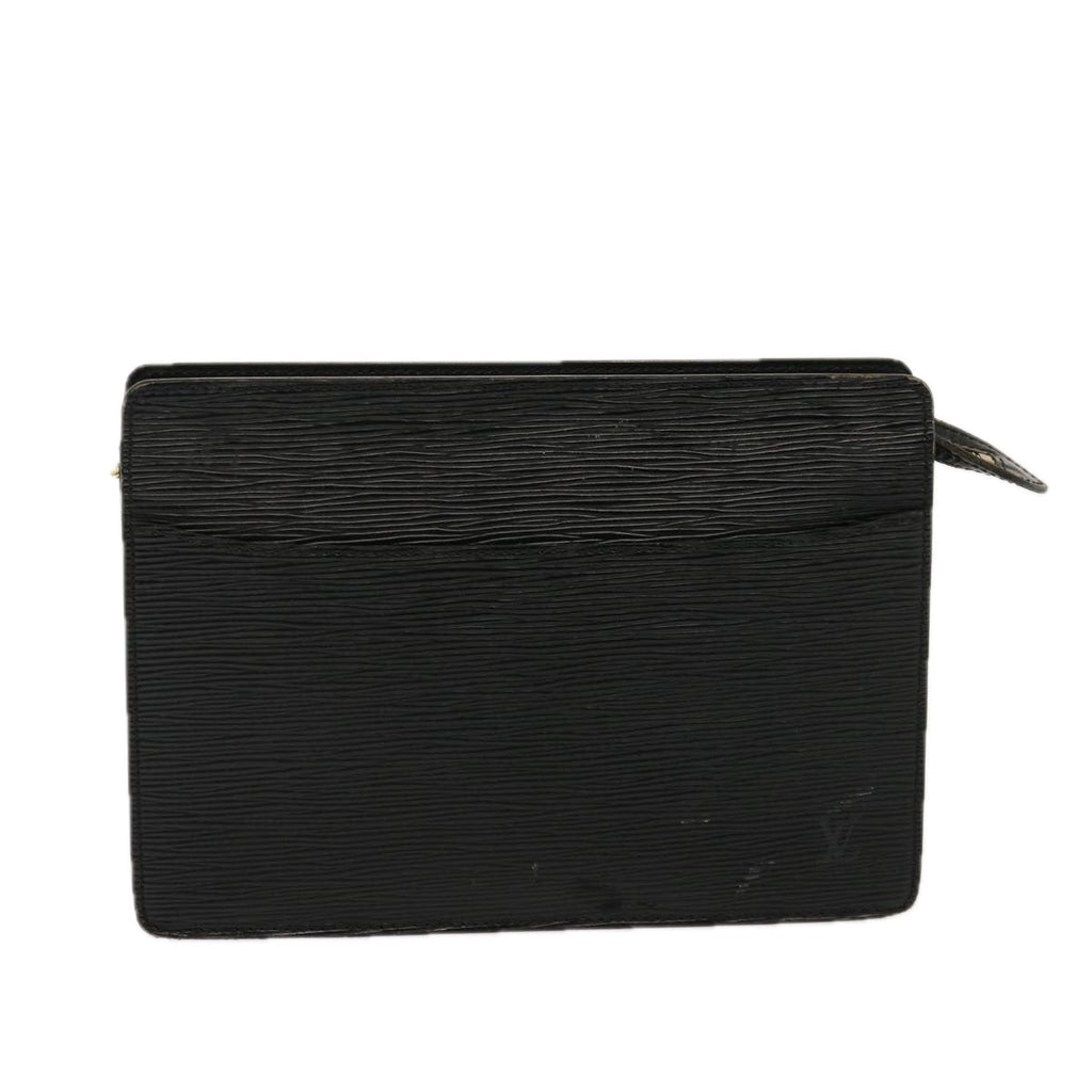 Louis Vuitton Epi Pochette Homme Clutch Bag Black Noir