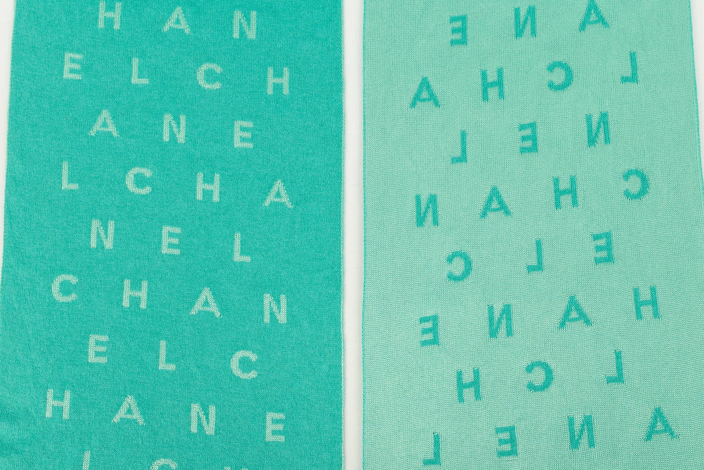 ÃƒÆ’Ã¢â‚¬Â°charpe verte Chanel