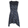 Louis Vuitton Lace Pattern Dress in Blue Silk
