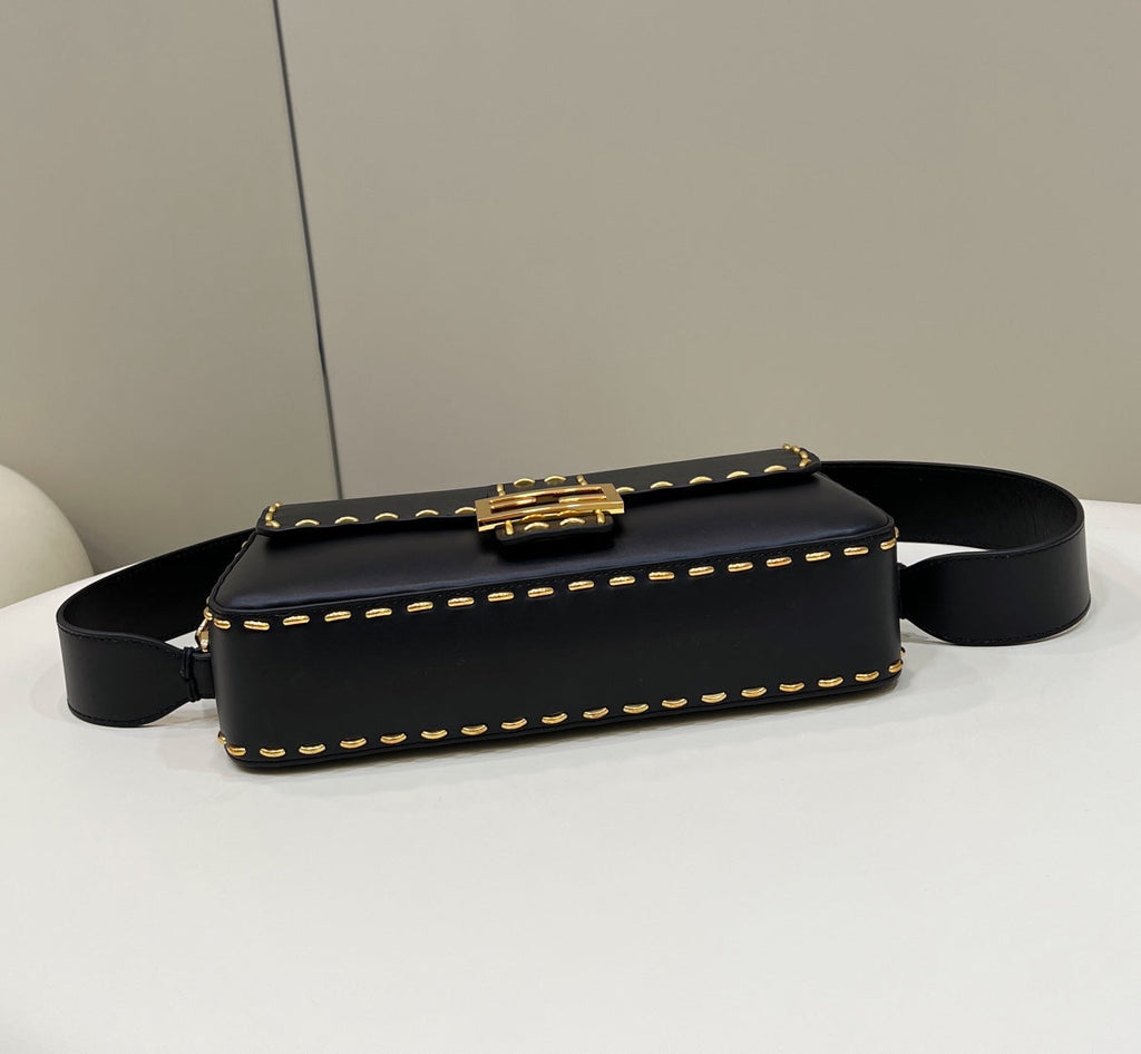 FI Mon Baguette MeGLAMIum Black Bag For Woman 28cm/11in