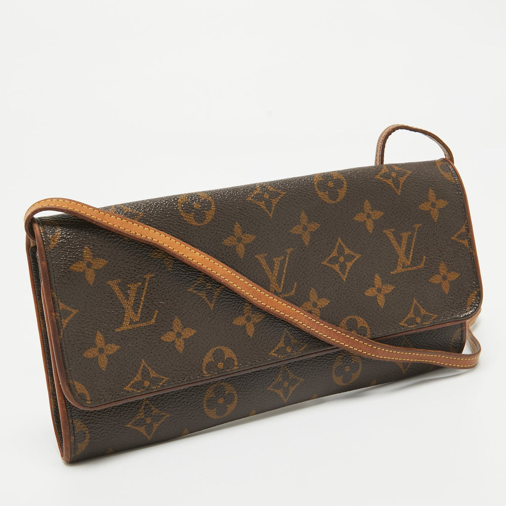 Louis Vuitton Monogram Canvas Twin Pochette Gm Bag..