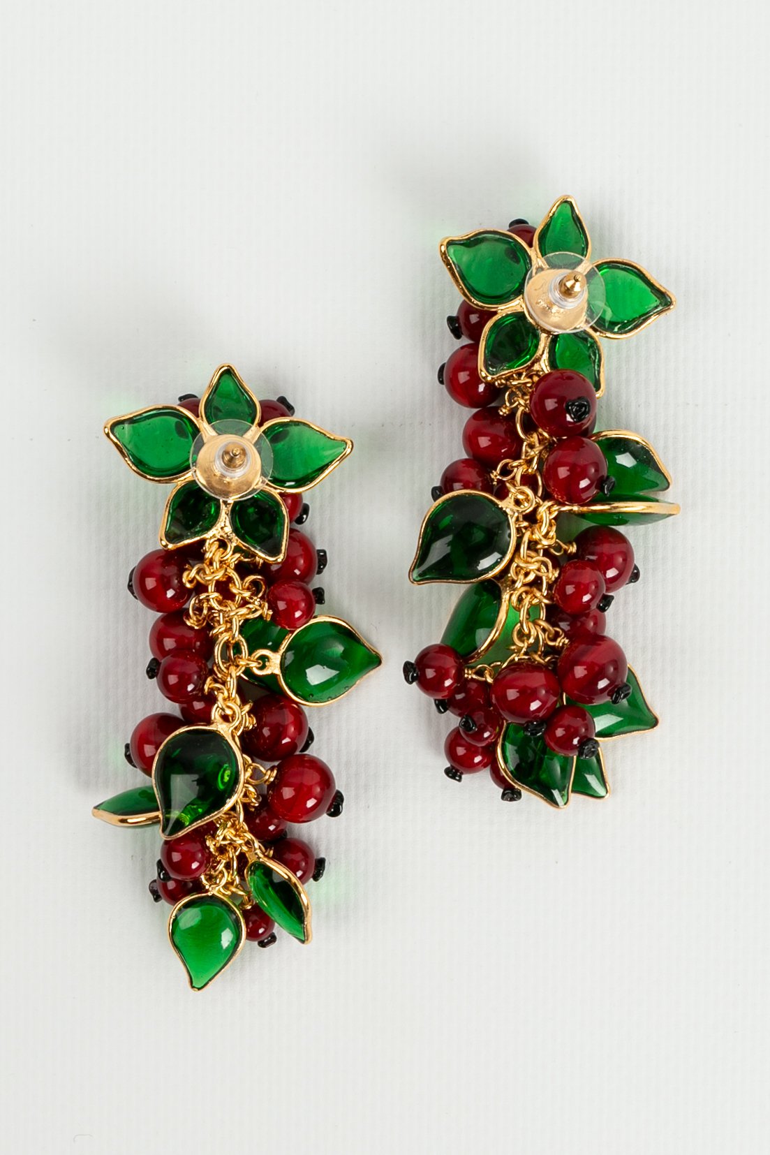 Boucles d'oreilles en pÃƒÆ’Ã‚Â¢te de verre Augustine