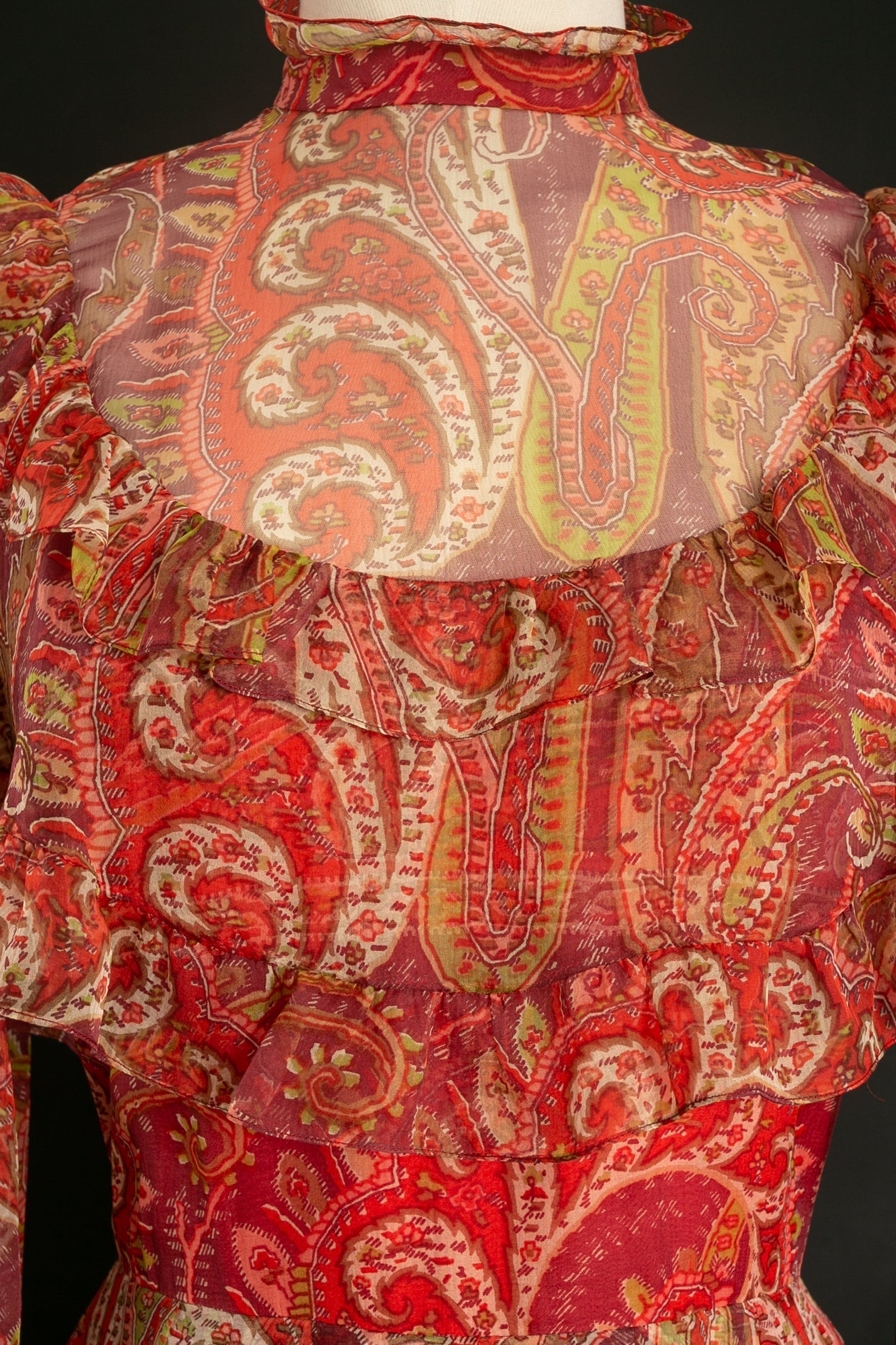 Robe en mousseline imprimÃƒÆ’Ã‚Â©e Thea Porter