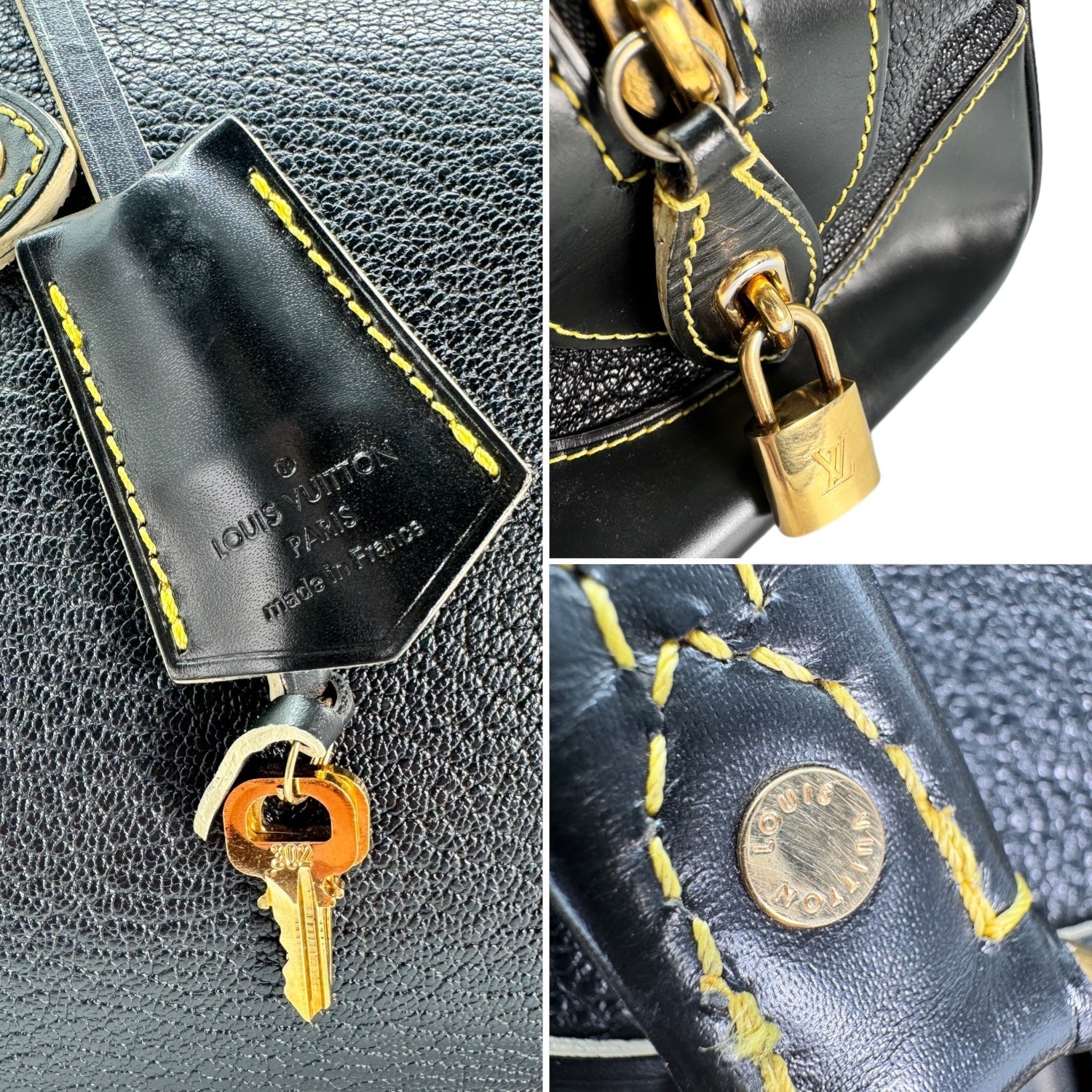 Louis Vuitton 2008 Black Suhali Le Radieux Satchel Bag