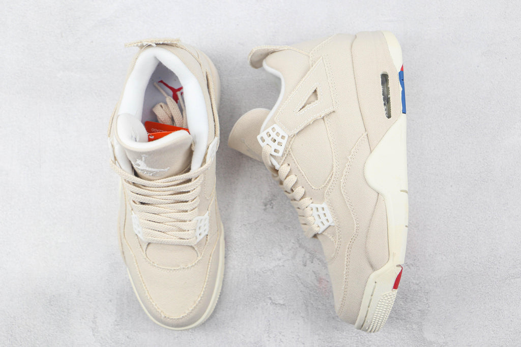 Designer Air Jordan 4 Rerto Canvas DQ4909-100