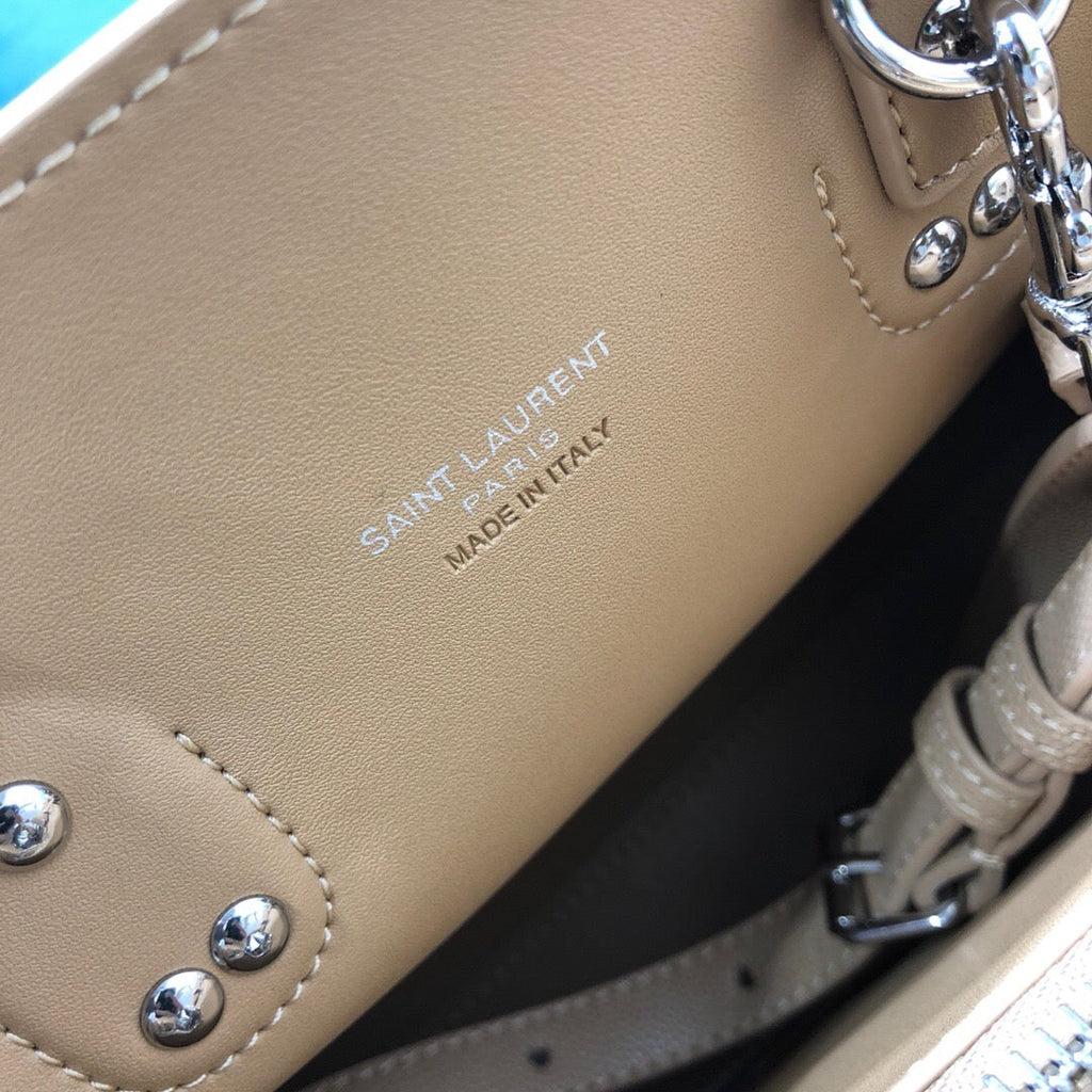GLAMI Sac De Jour Baby In Shiny Dark Beige For Women 10.2in/26cm YSL 42186302G9W2721