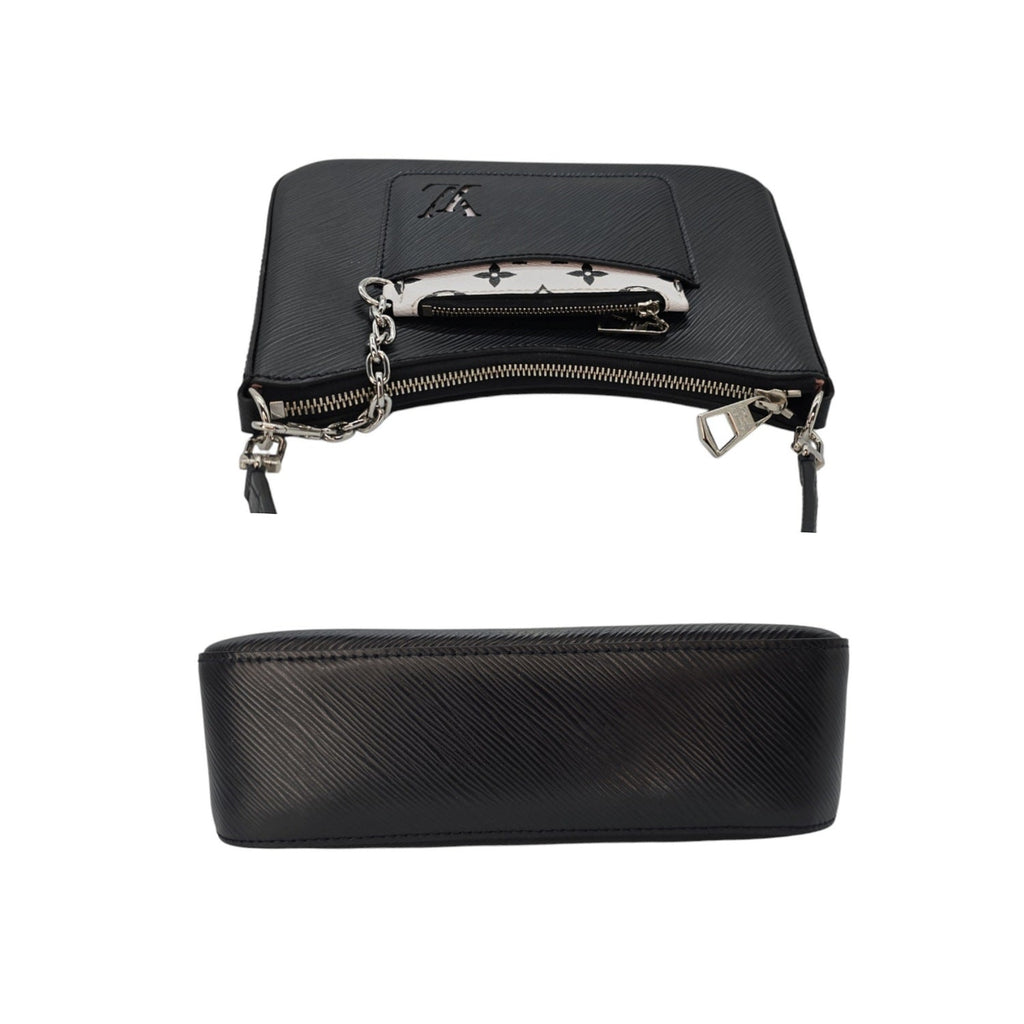 Louis Vuitton Black Epi Pochette Marelle Top Handle Baguette