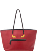 Fendi MONSTER ROLL Red Face Tote