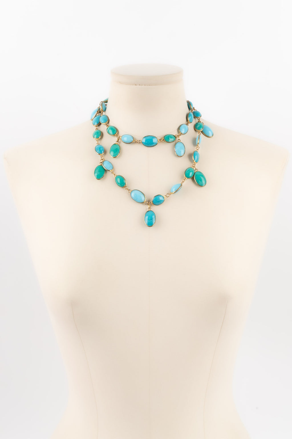 Collier en pÃƒÆ’Ã‚Â¢te de verre Gripoix