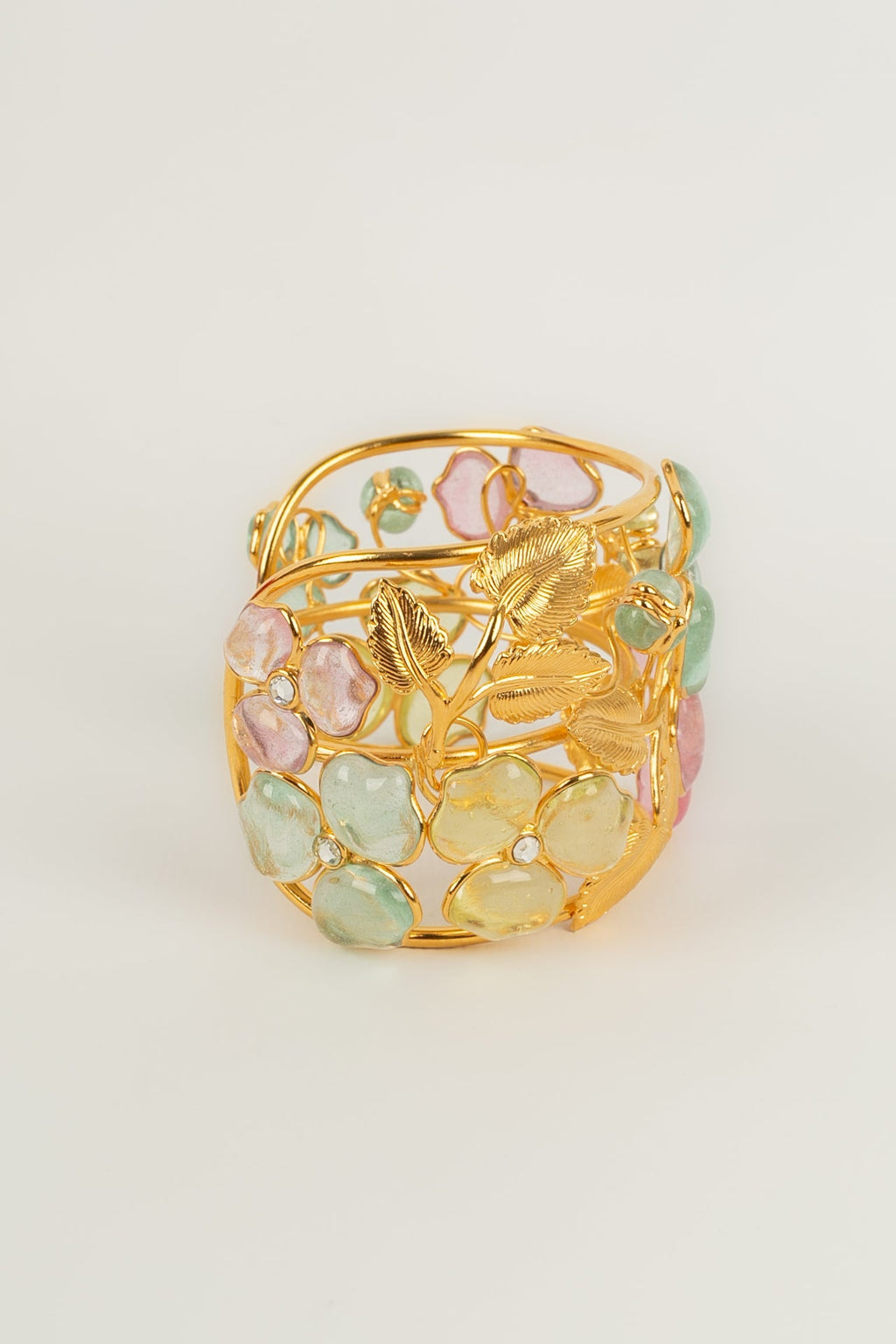 Bracelet manchette fleurs Augustine