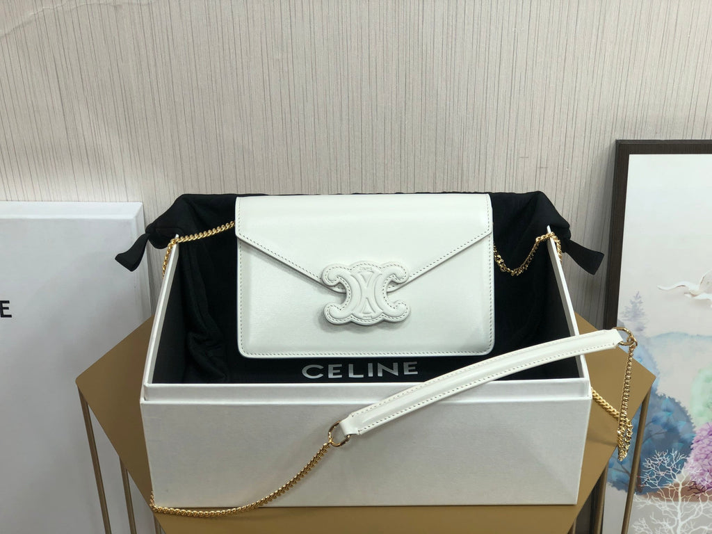 GLAMI Wallet On Chain Triomphe White For Women 7in/19cmÃƒâ€šÃ‚Â 