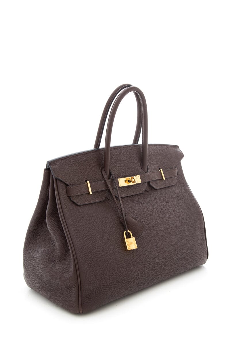 HermÃƒÆ’Ã‚Â¨s Chocolate 35 CM Birkin Handbag