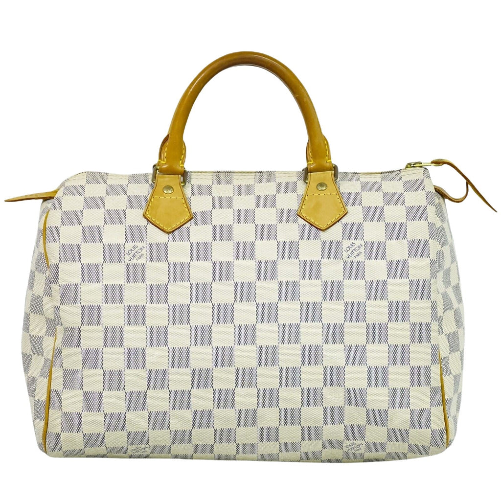 Louis Vuitton Speedy 30  Canvas Handbag