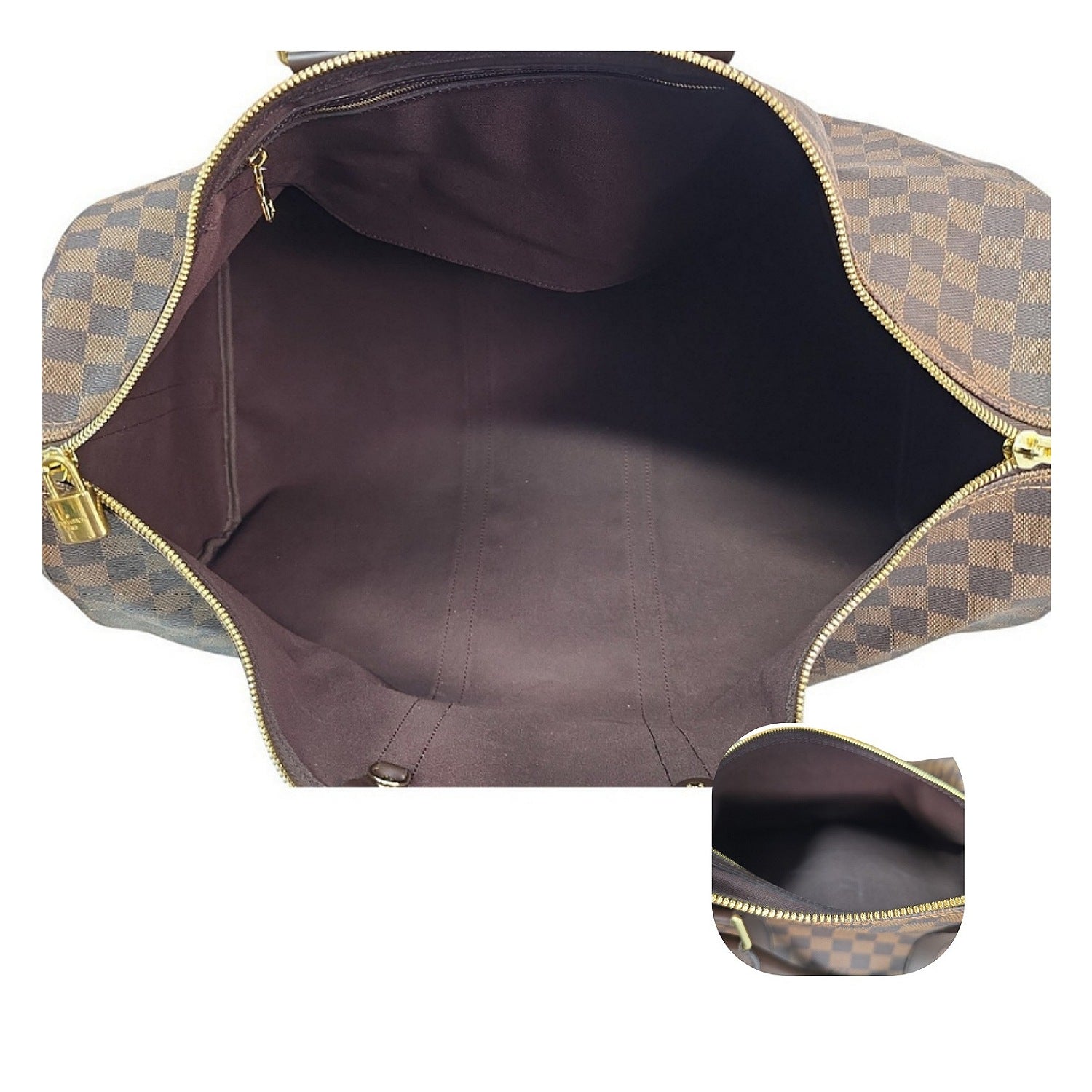 Louis Vuitton Damier Ebene Keepall Bandoulière 55 Duffel
