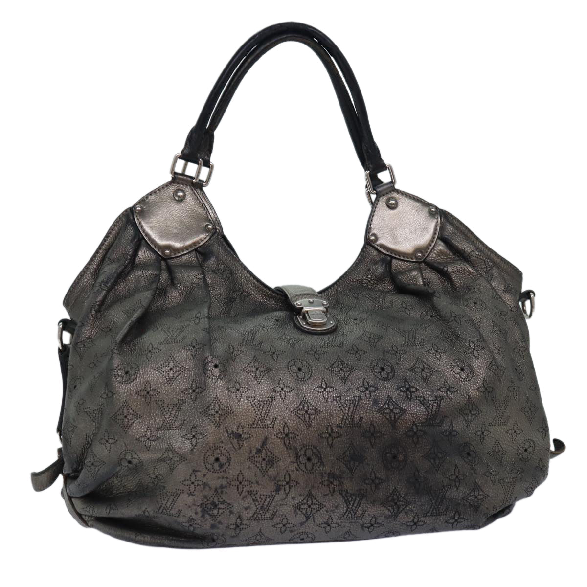 Louis Vuitton Monogram Punching Mahina Xl Tote Bag Bronze
