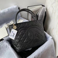 CHLMedallion Tote Shoulder Black Bag For Women 29cm/11.4in