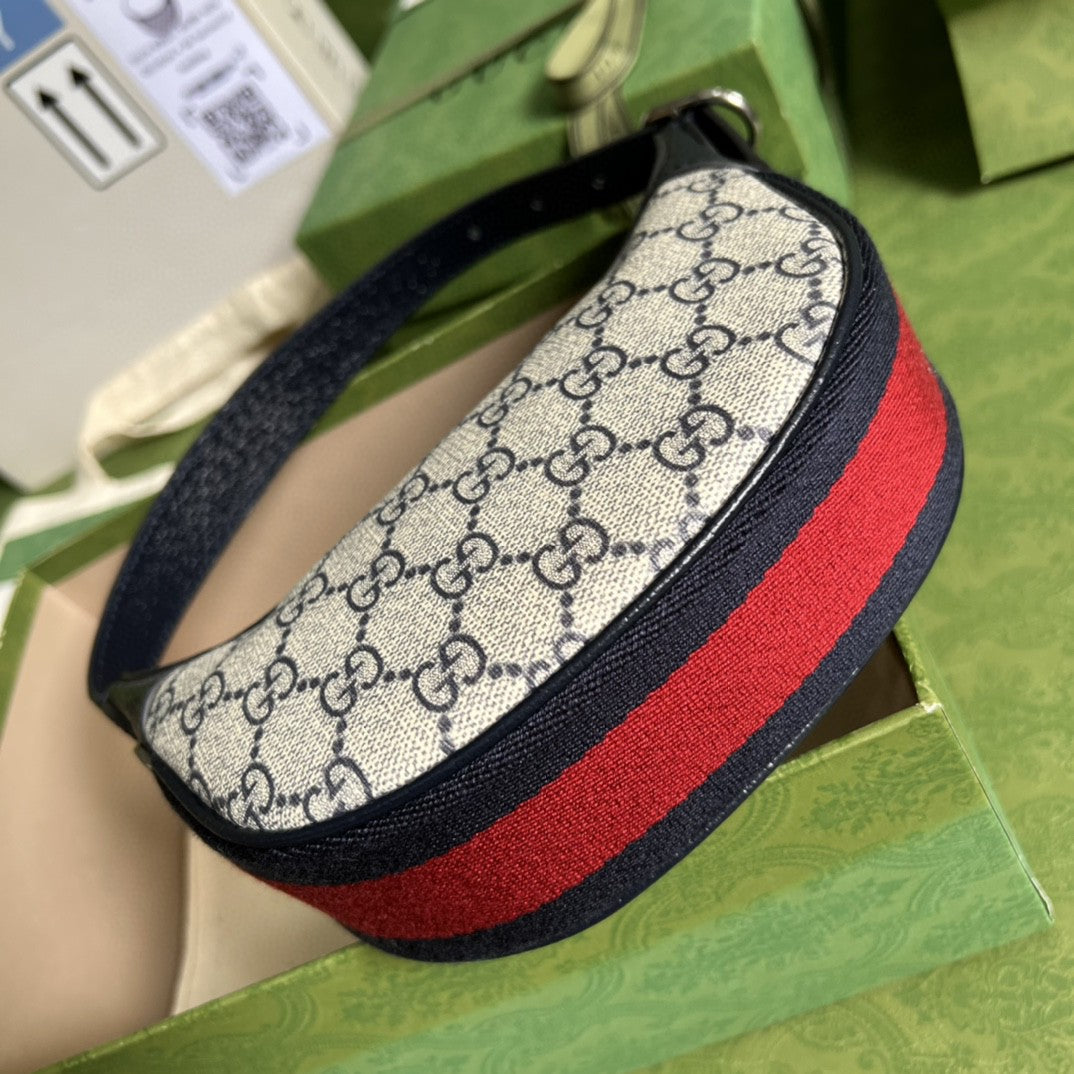 Glami OphiGLAMIa Glami Mini Bag Beige And Blue Glami Supreme Canvas For Women 7.9in/20cm Glami 658551 96IWN 4076