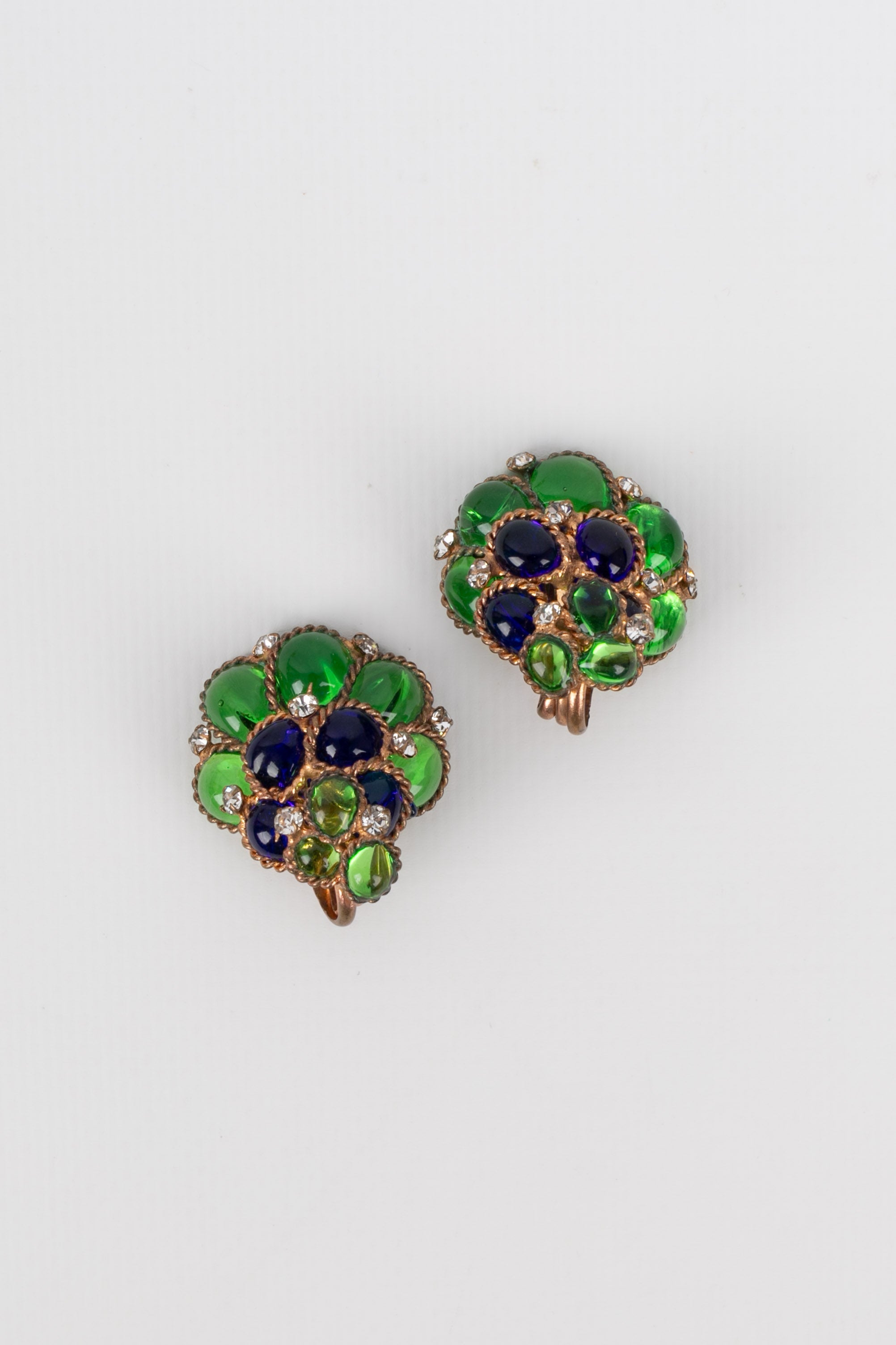 Boucles d'oreilles en pÃƒÆ’Ã‚Â¢te de verre