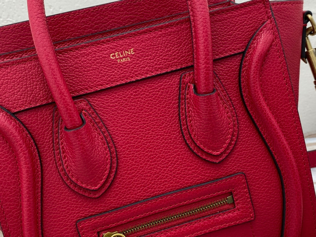 GLAMI Nano LuGucciage Bag In Drummed Red For Women 8in/20cmÃƒâ€šÃ‚Â 