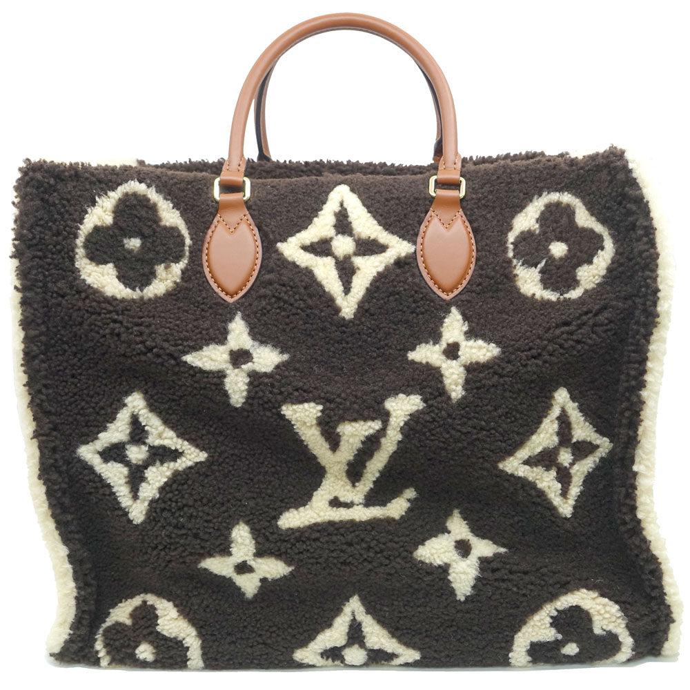 Louis Vuitton GM Monogram Teddy M55420 Brown/White G  Tote Bag  Women Box  Bag