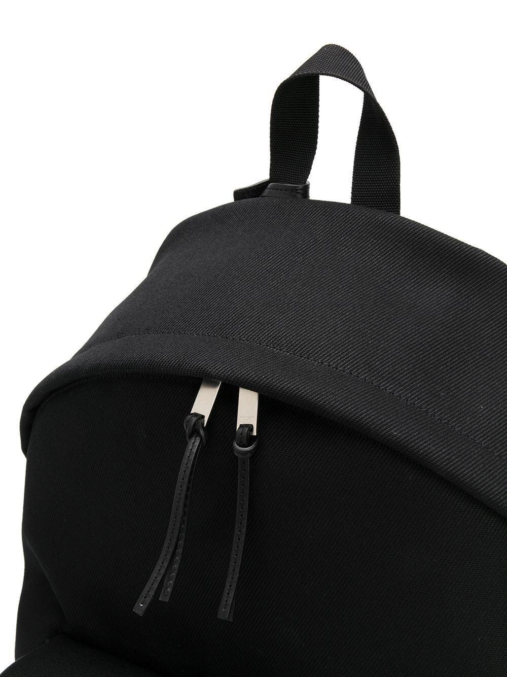 Saint Laurent Men Embroidered City Backpack In Canvas
