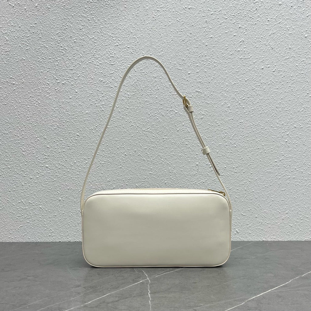 GLAMI Camera Shoulder Bag Cuir Triomphe White For Women 10in/26cm