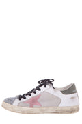 Golden Goose White & Multi Giltter Sneakers  SZ 38