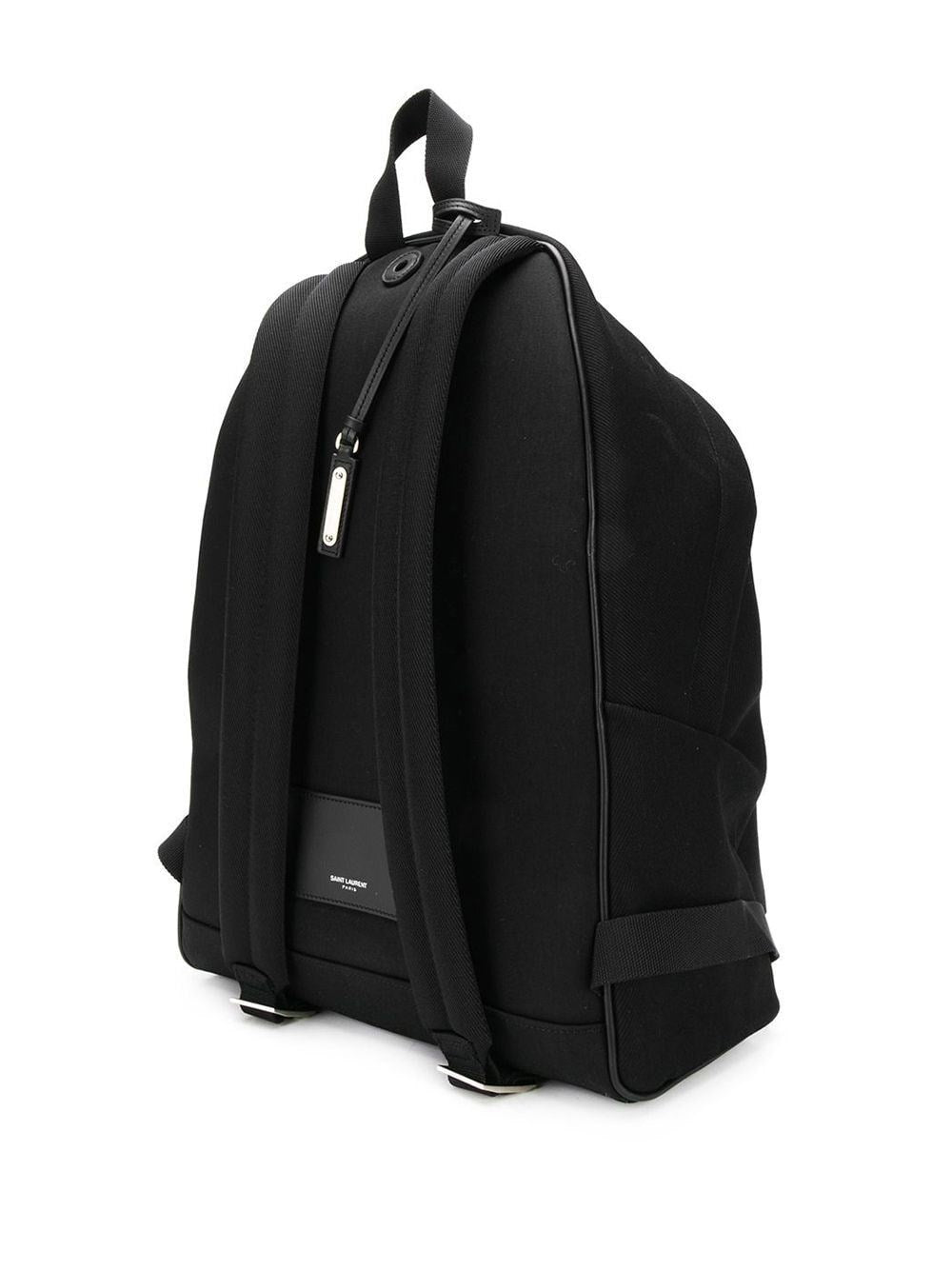 Saint Laurent Men Embroidered City Backpack In Canvas