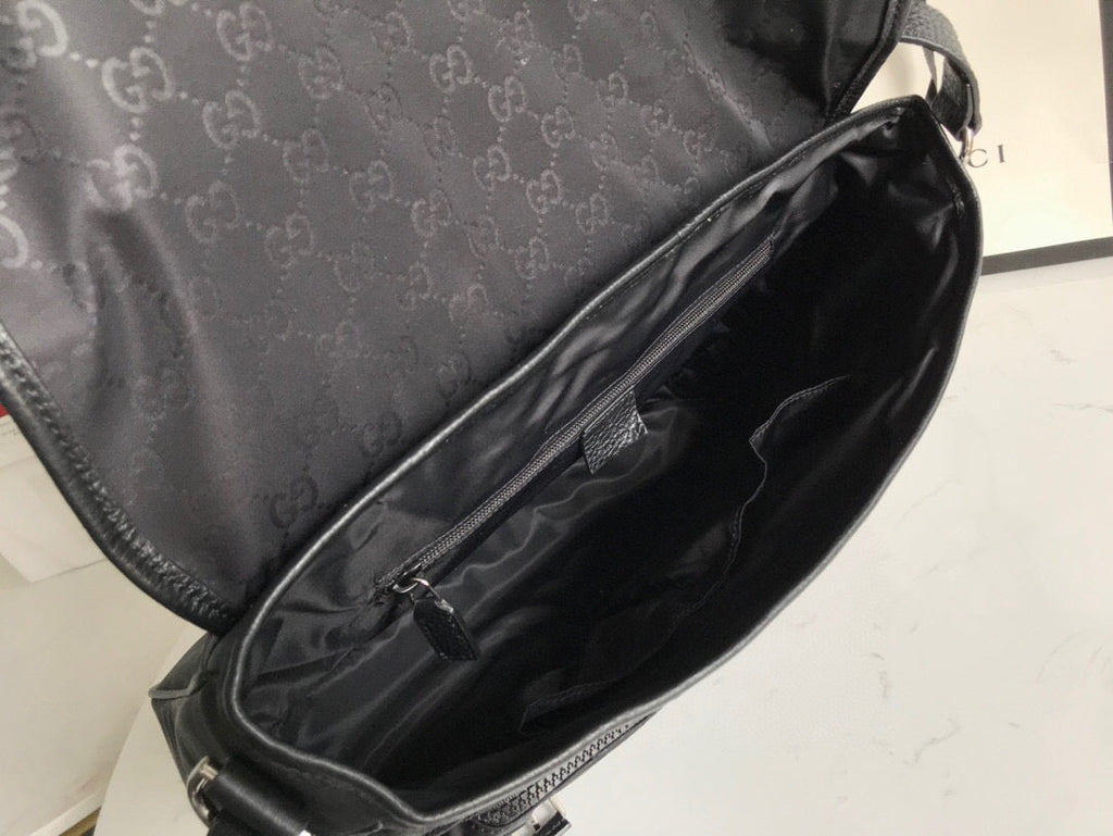 Glami Shoulder Bag Nylon Shima Black Glami Embossed For Men 13.8in/35cm Glami