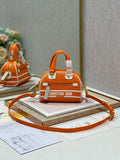 GLAMI Mini Vibe Zip Bowling Bag, Orange Handbags, Bowling Bags, 17cm CD