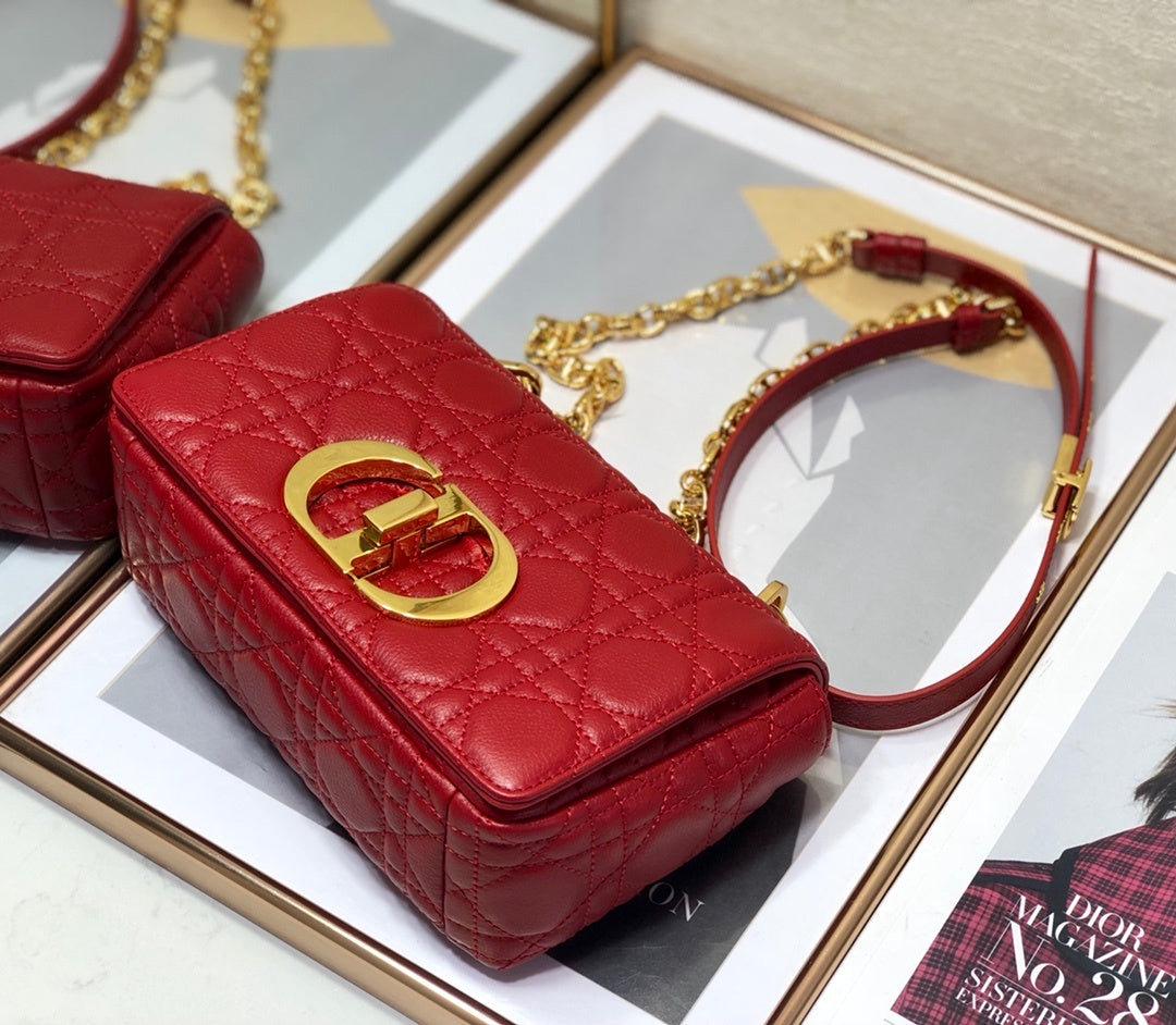 GLAMI Small Caro Bag Red For Women, WomenÃ¢â‚¬â„¢s Handbags, Shoulder Bags, Crossbody Bags 20cm/8in CD