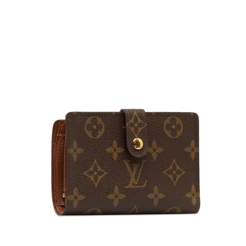 Louis Vuitton Monogram Portemone Vie Vie de Vienna Double Fed Wallet M61663 Brown PVC Leather  Louis Vuitton