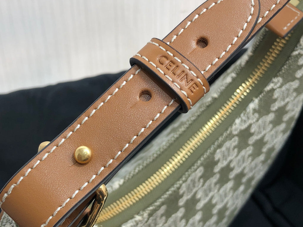 GLAMI Ava Bag In Triomphe Canvas Green For Women 9in/23cm