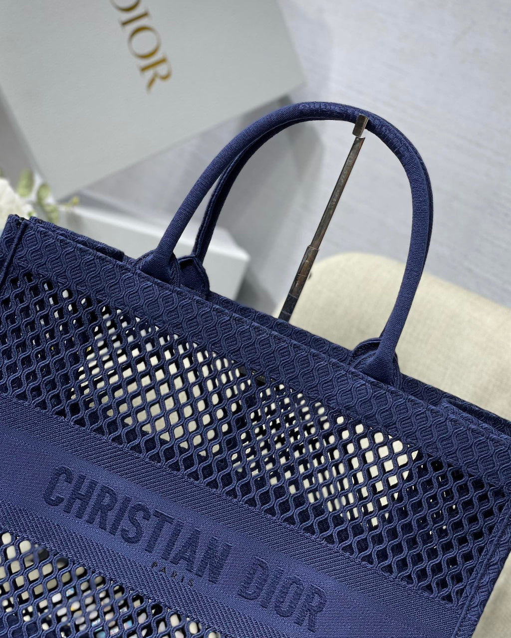 GLAMI Large Book Tote Blue, For Women, WomenÃ¢â‚¬â„¢s Handbags 16.5in/42cm CD