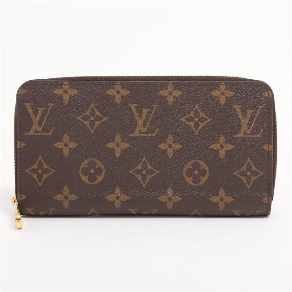 Louis Vuitton Monogram Zippyr Wallet M42616 Brown Round Zipper Wallet