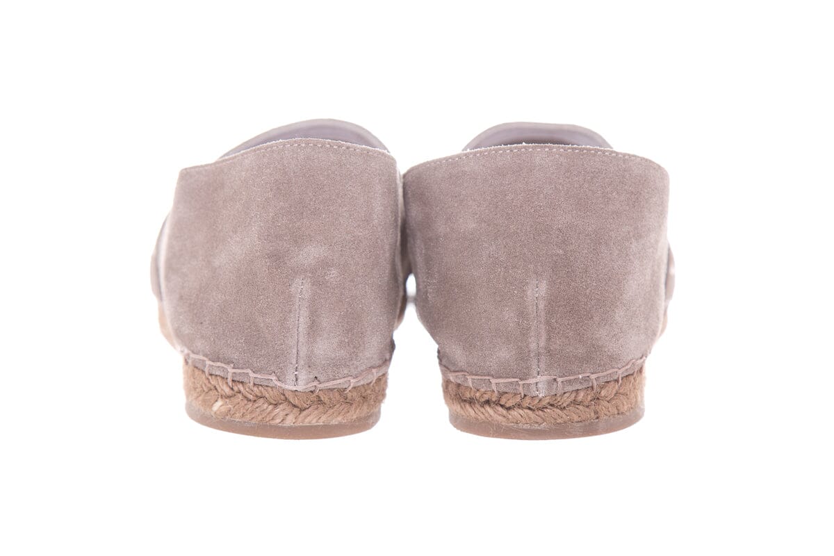 Brunello Cucinelli Taupe Suede Espadrille SZ 40.5