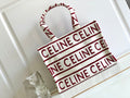 CE Large Cabas Thais In Textile With CE All-Over White / Red For Women 16in/41cm