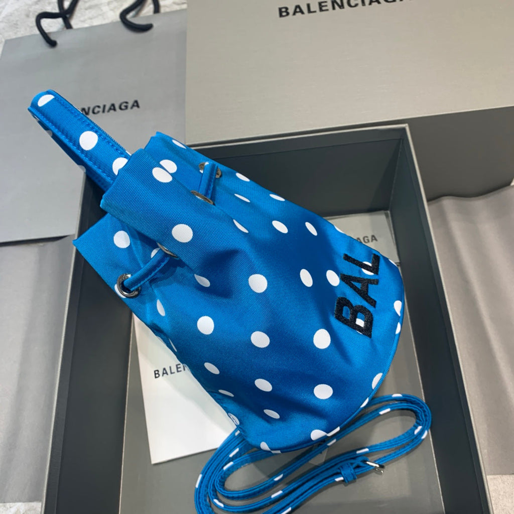Balen Le Cagole MeGLAMIum Bucket Bag In Blue, For Women,  Bags 11.8in/30cm