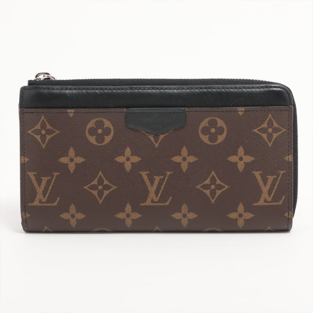 Louis Vuitton Monogram Makassar Zippyr Dragon M69407 Black X Brown Round Zipper Wallet
