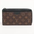 Louis Vuitton Monogram Makassar Zippyr Dragon M69407 Black X Brown Round Zipper Wallet