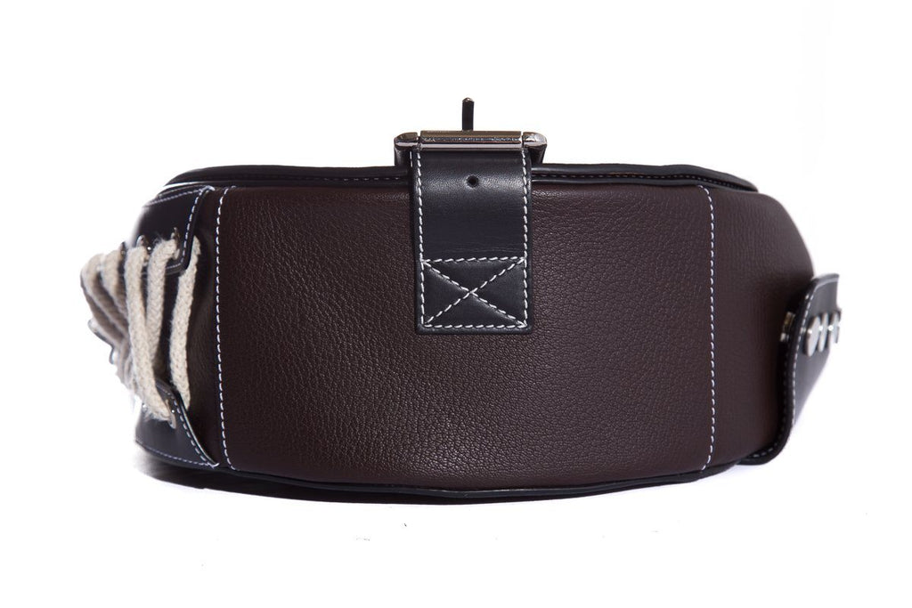 J.W. Anderson Brown Suede Handle Bag