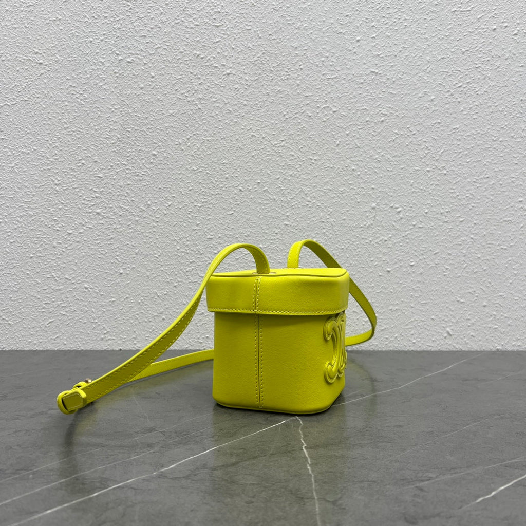 GLAMI Small Box Cuir Triomphe Yellow For Women 4in/11cmÃƒâ€šÃ‚Â 