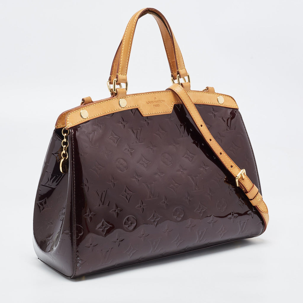 Louis Vuitton Amarante Monogram Vernis Brea Mm Bag