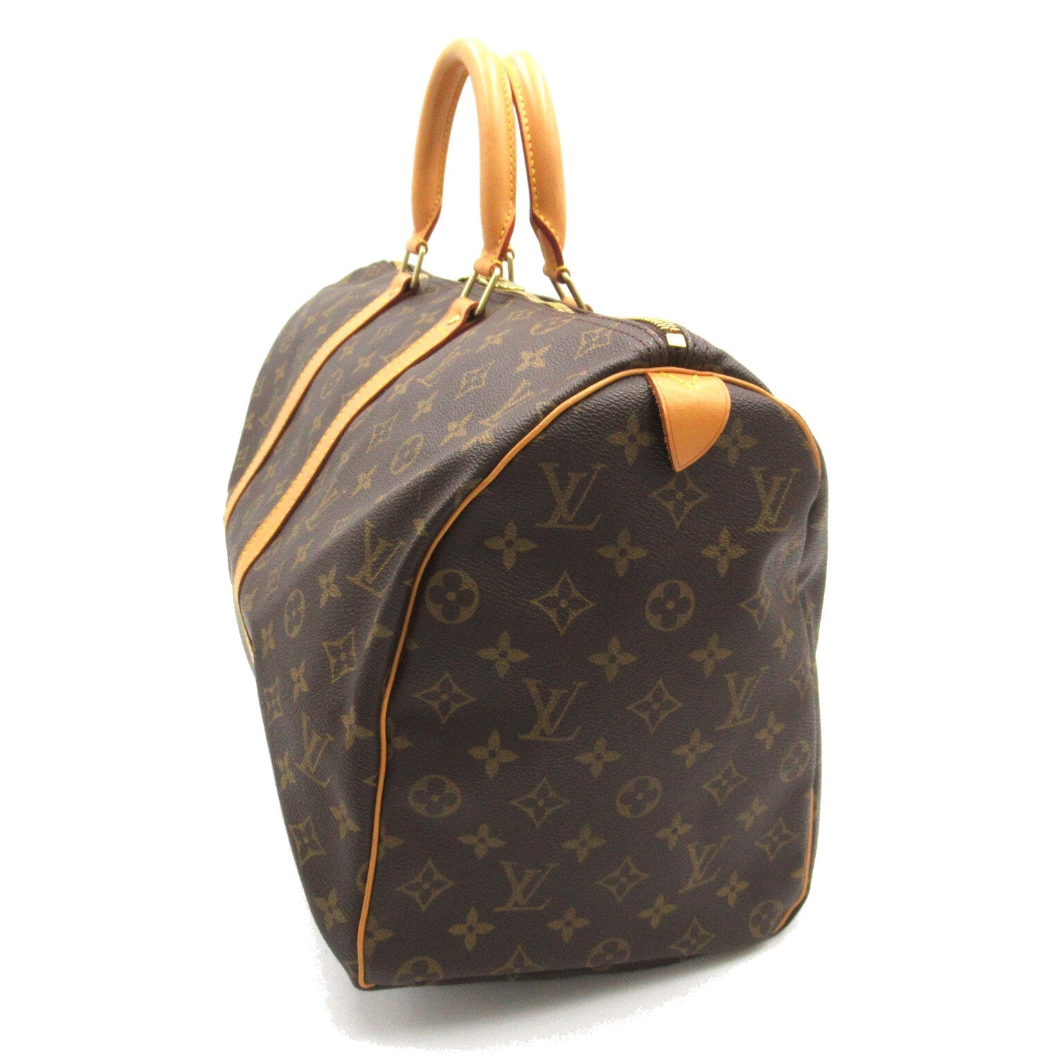 Louis Vuitton Keepall 45 Boston Bag PVC Coated Canvas Monogram Brown M41428