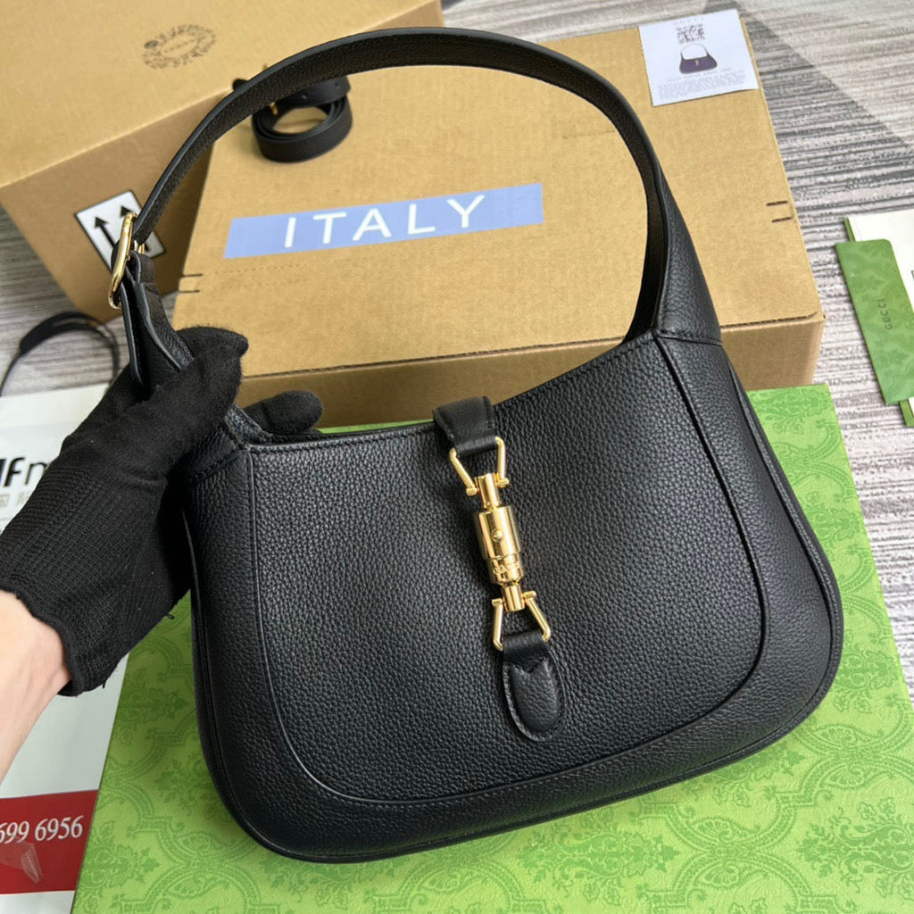gg Jackie 1961 Small Shoulder Bag Black For Women, Women’s Bags 10.8in/28cm gg ‎636709 10O0G 1000