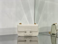 GLAMI Chain Shoulder Bag Cuir Triomphe White For Women 7.9in/20cm