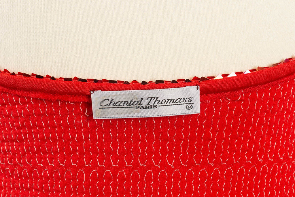 Gilet rouge ÃƒÆ’Ã‚Â  sequins Chantal Thomass