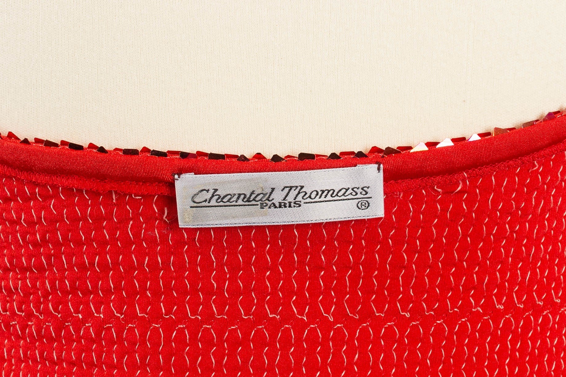 Gilet rouge ÃƒÆ’Ã‚Â  sequins Chantal Thomass