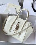 gv Mini Antigona Lock Bag Ivory For Women, Handbags, Shoulder Bags 8.7in/22cm GVC GLAMI50J0B16S-105